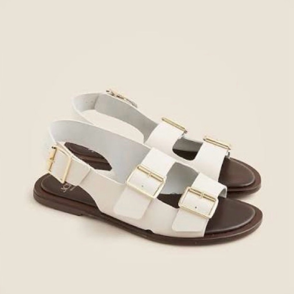 J Crew Carsen made-in-Italy slingback sandals in leather size 8